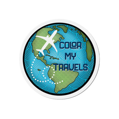 Color My Travels Kiss-Cut Magnets