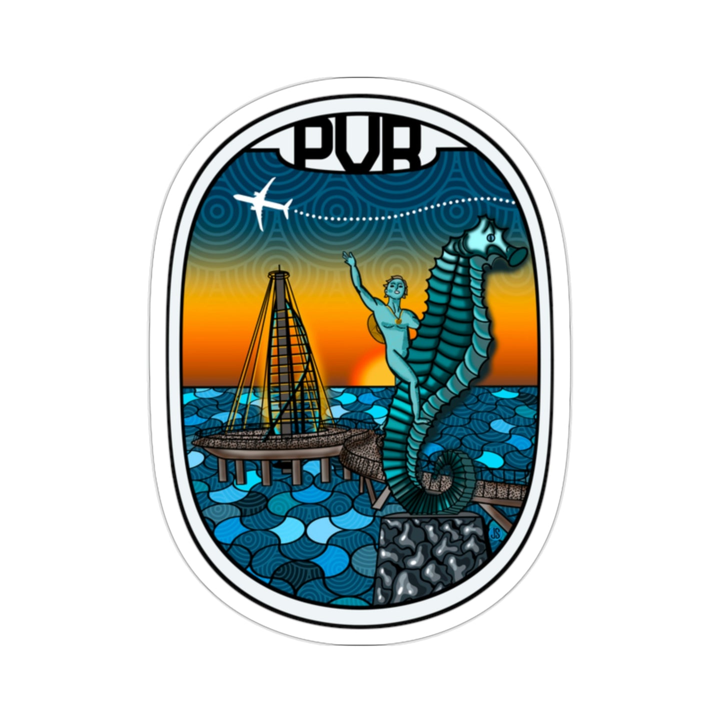 Puerto Vallarta Die-Cut Stickers