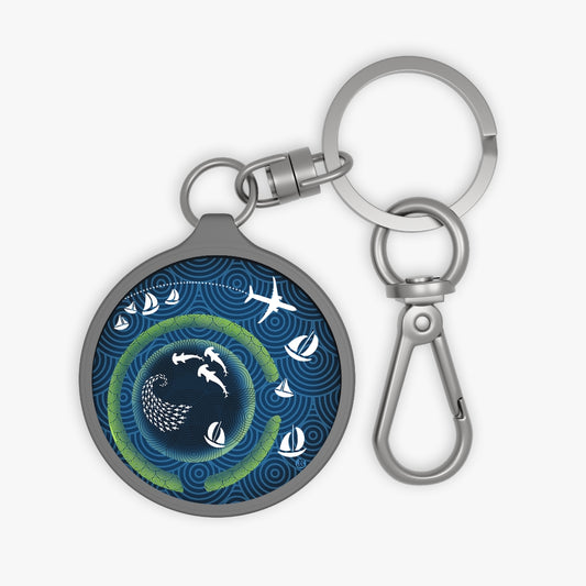 Belize Blue Hole Keyring Tag