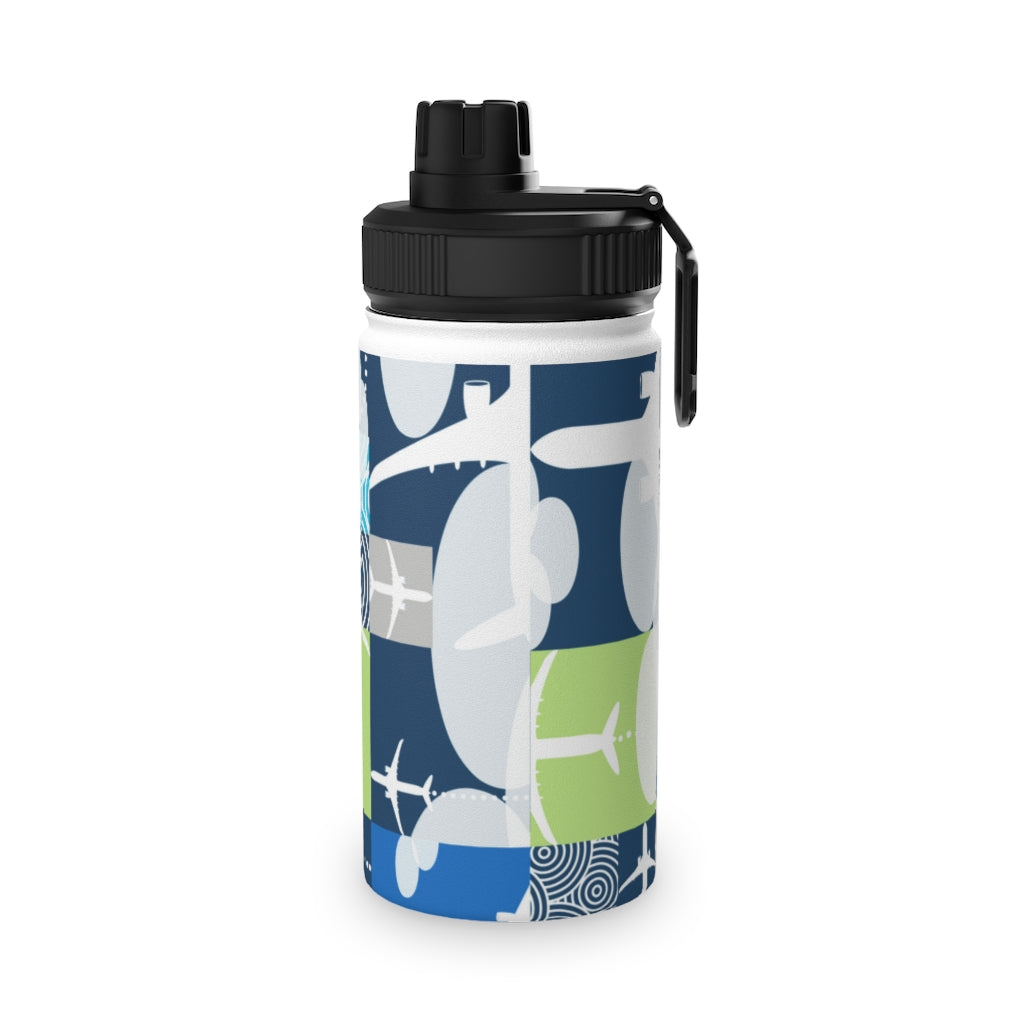 Blocked Airplane Stainless Steel Water Bottle