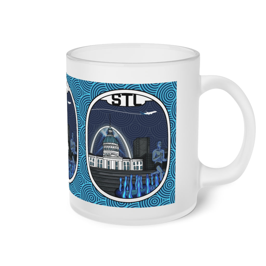 STL -St. Louis Frosted Glass Mug