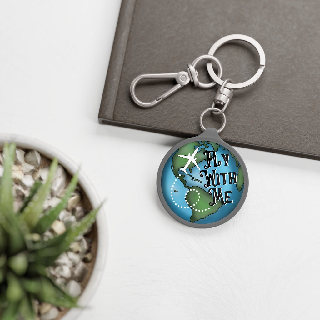 Fly with me Keyring Tag