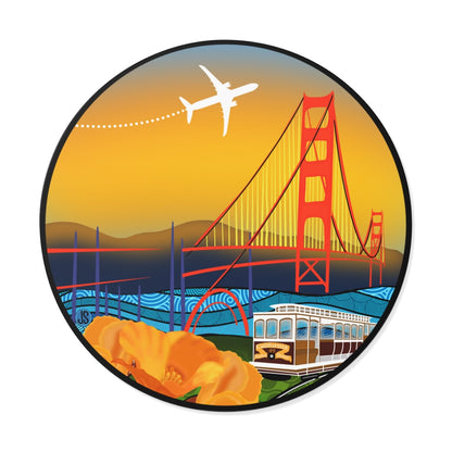 San Francisco Round Vinyl Stickers