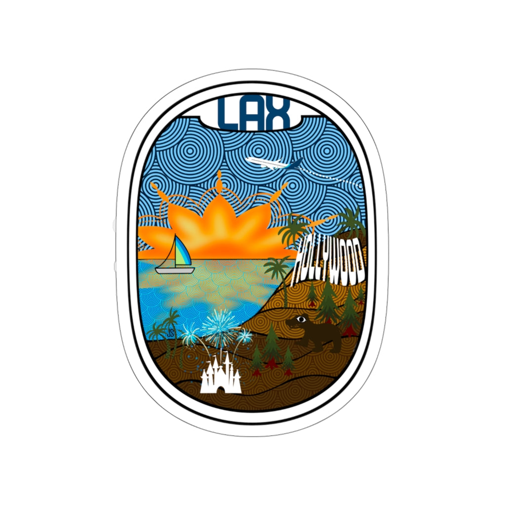 LAX - Los Angeles Die-Cut Stickers