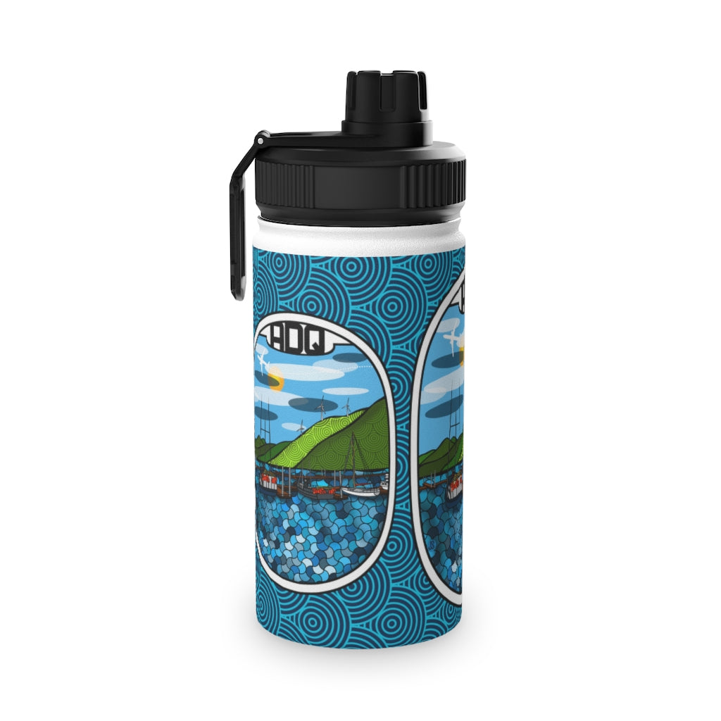 ADQ Kodiak Stainless Steel Water Bottle, Sports Lid