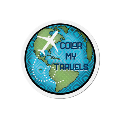 Color My Travels Kiss-Cut Magnets