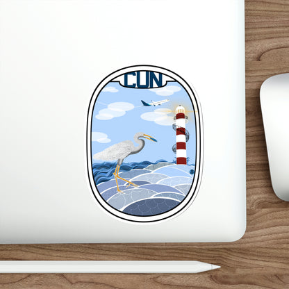 Cancun Window Die-Cut Stickers