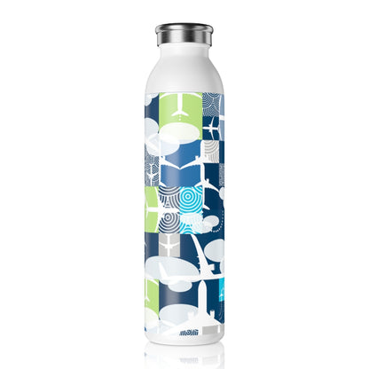 Color Blocked Slim Water Bottle