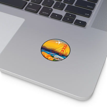 San Francisco Round Vinyl Stickers