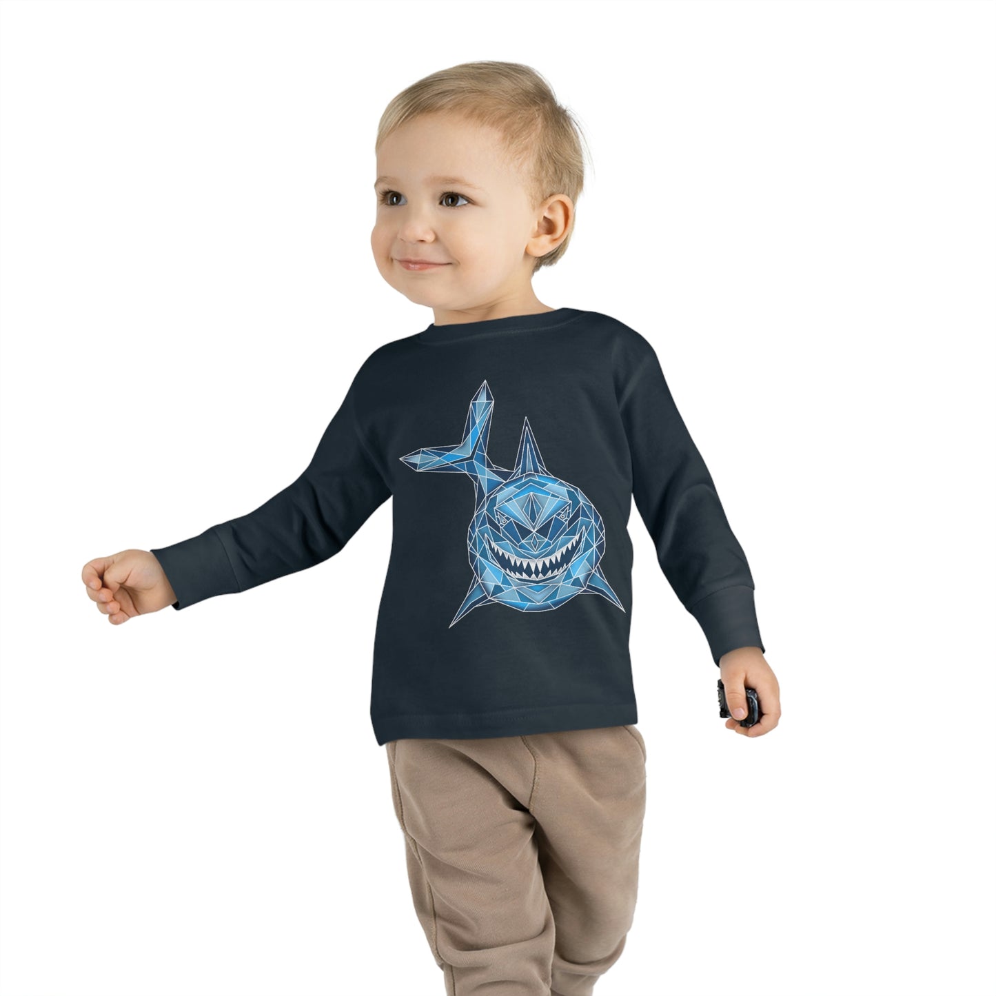 Shark Art Toddler Long Sleeve Tee