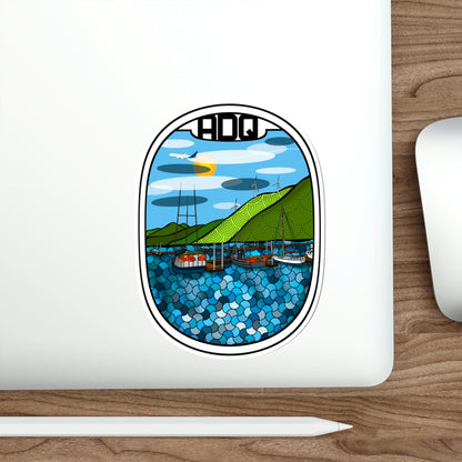 ADQ KODIAK ALASKA / blue plane Die-Cut Stickers