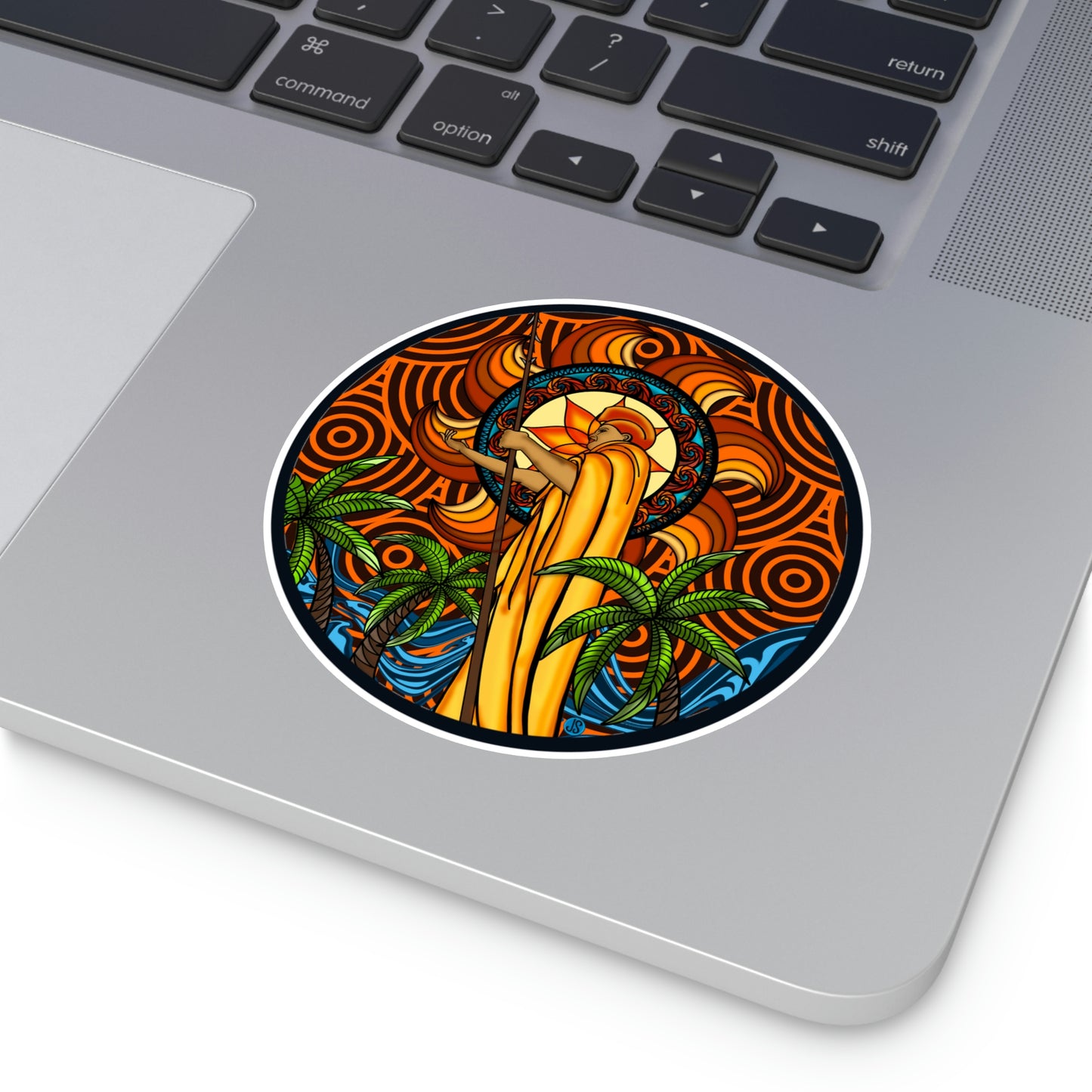 KOA Kona Hawaii Round Vinyl Stickers