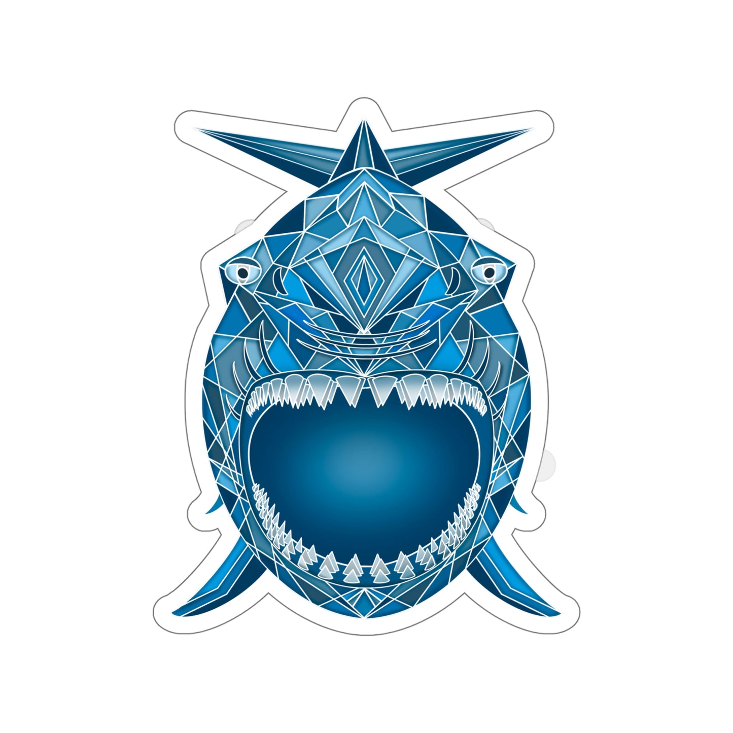 Shark Teeth Die-Cut Stickers