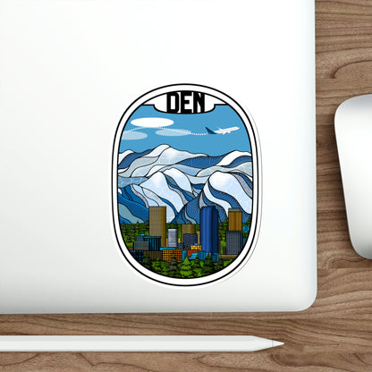 Den - Denver Blue Plane Sticker