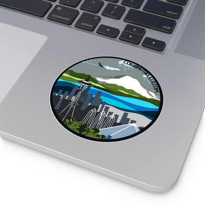 Colormytravels.com Round Vinyl Stickers