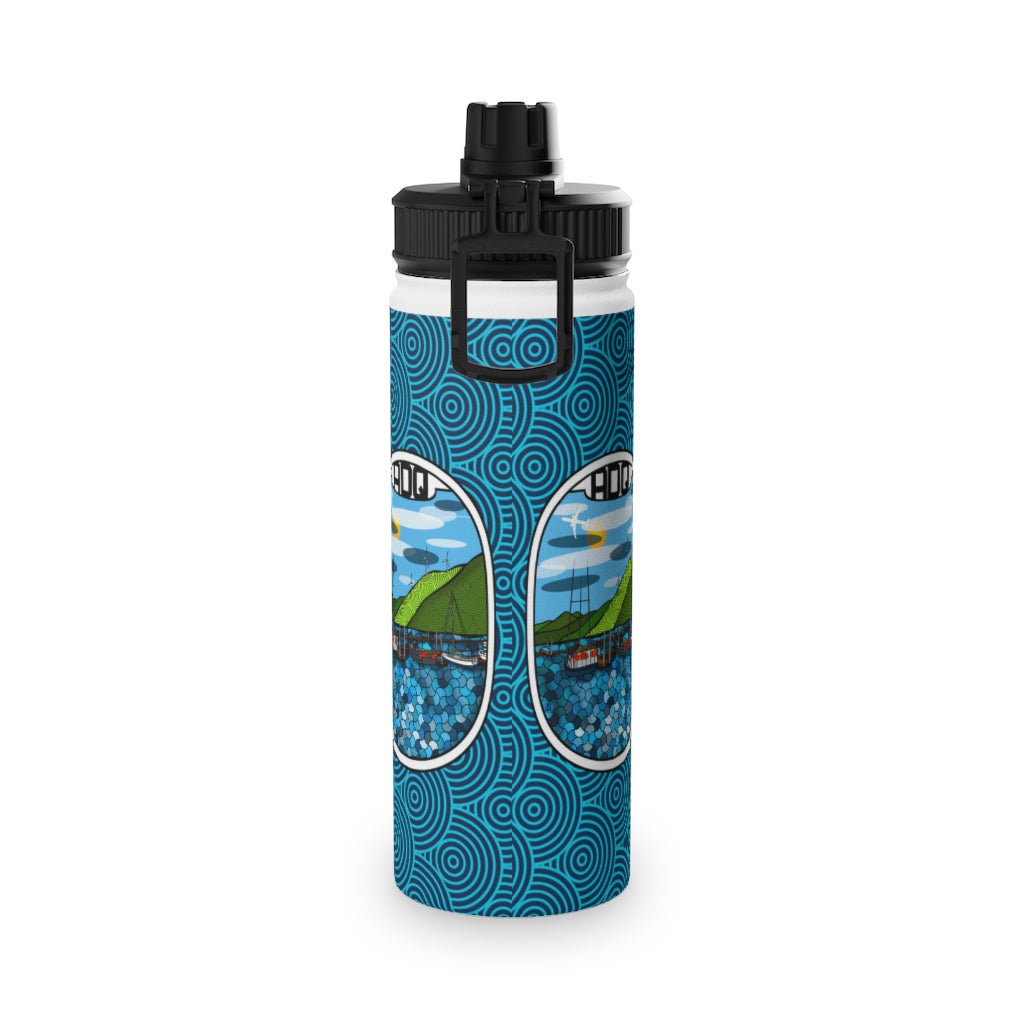 ADQ Kodiak Stainless Steel Water Bottle, Sports Lid