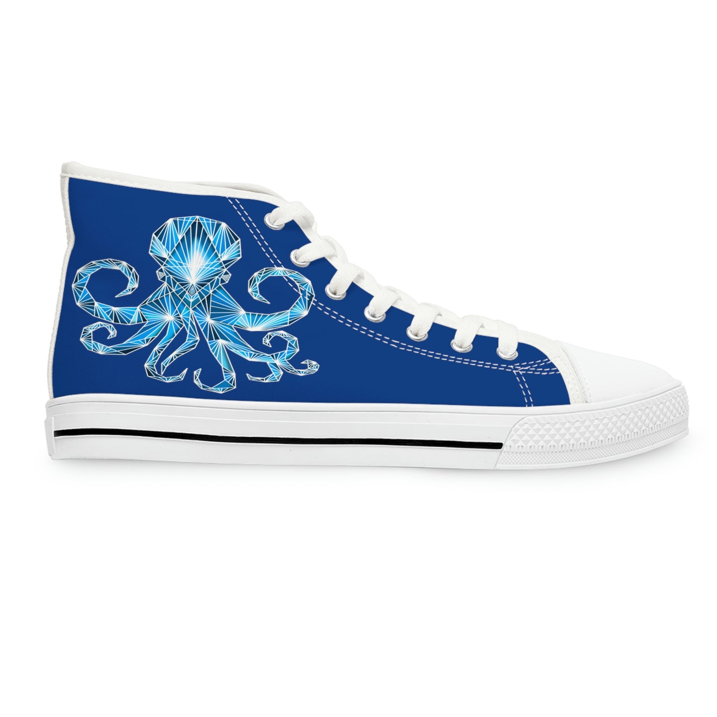 Blue Octopus High Top Sneakers