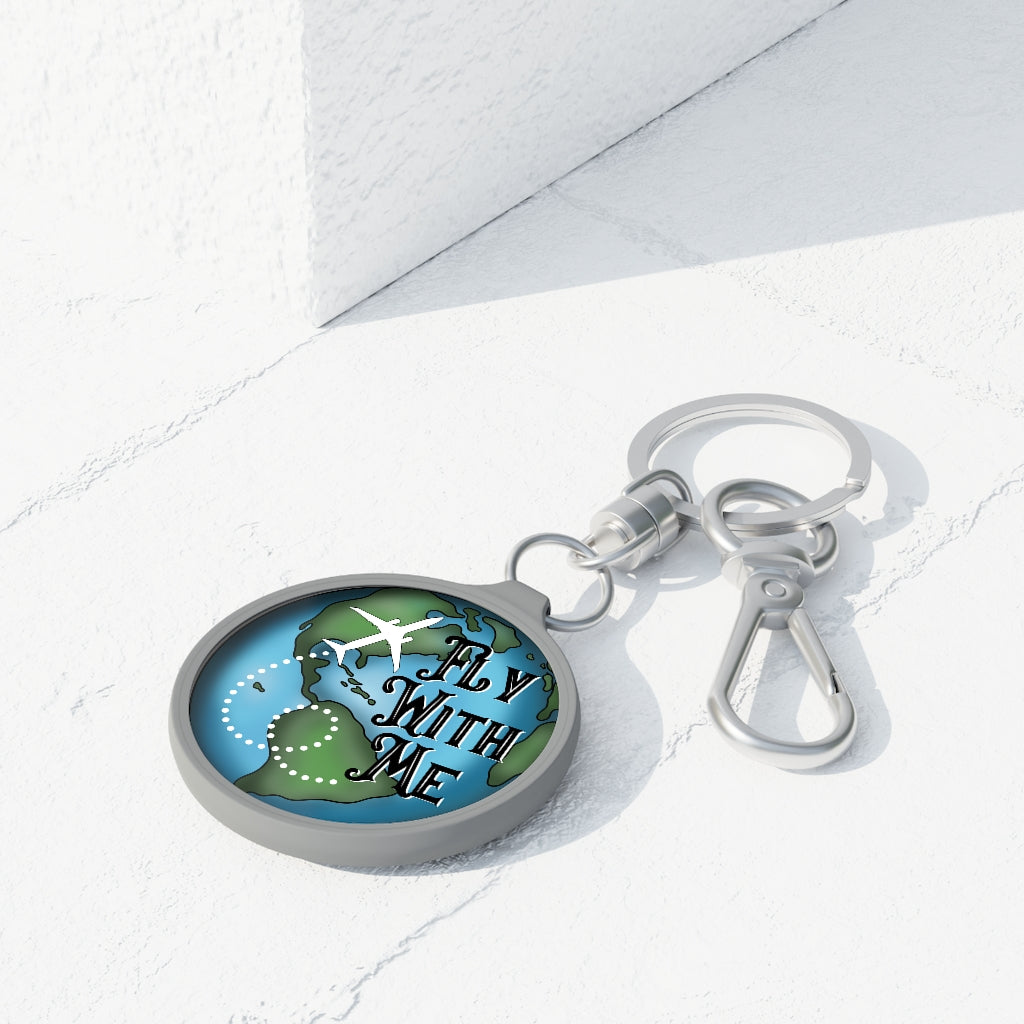 Fly with me Keyring Tag