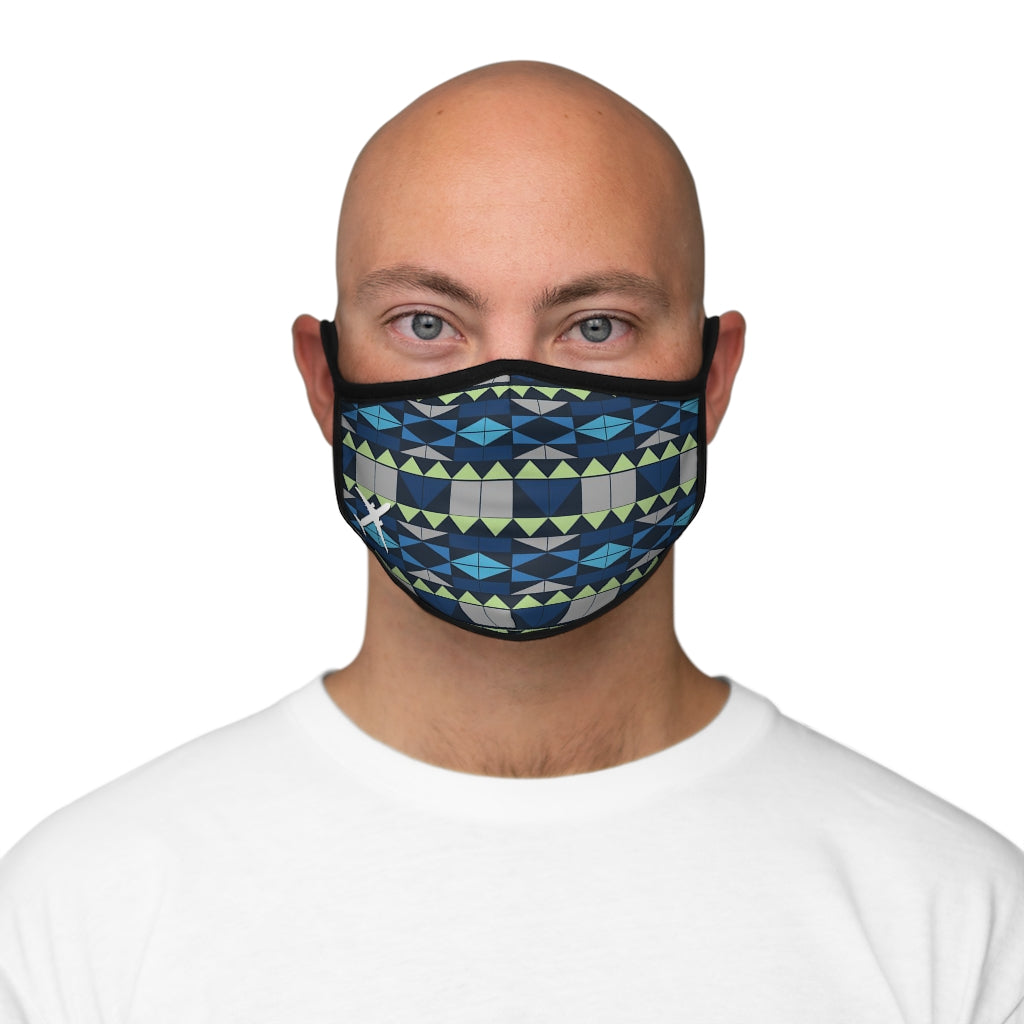 Bulkhead Modern Airplane Fitted Face Mask