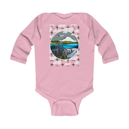 Seattle Infant Long Sleeve Bodysuit