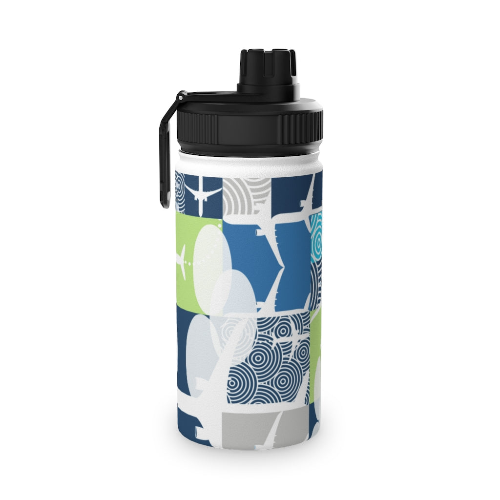 Blocked Airplane Stainless Steel Water Bottle