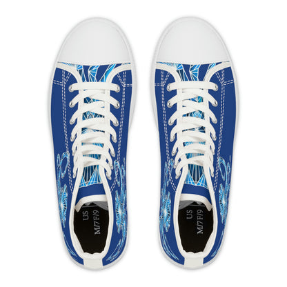 Blue Octopus High Top Sneakers