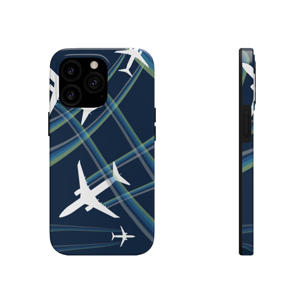 Blue airplane Tough Phone Cases, Case-Mate