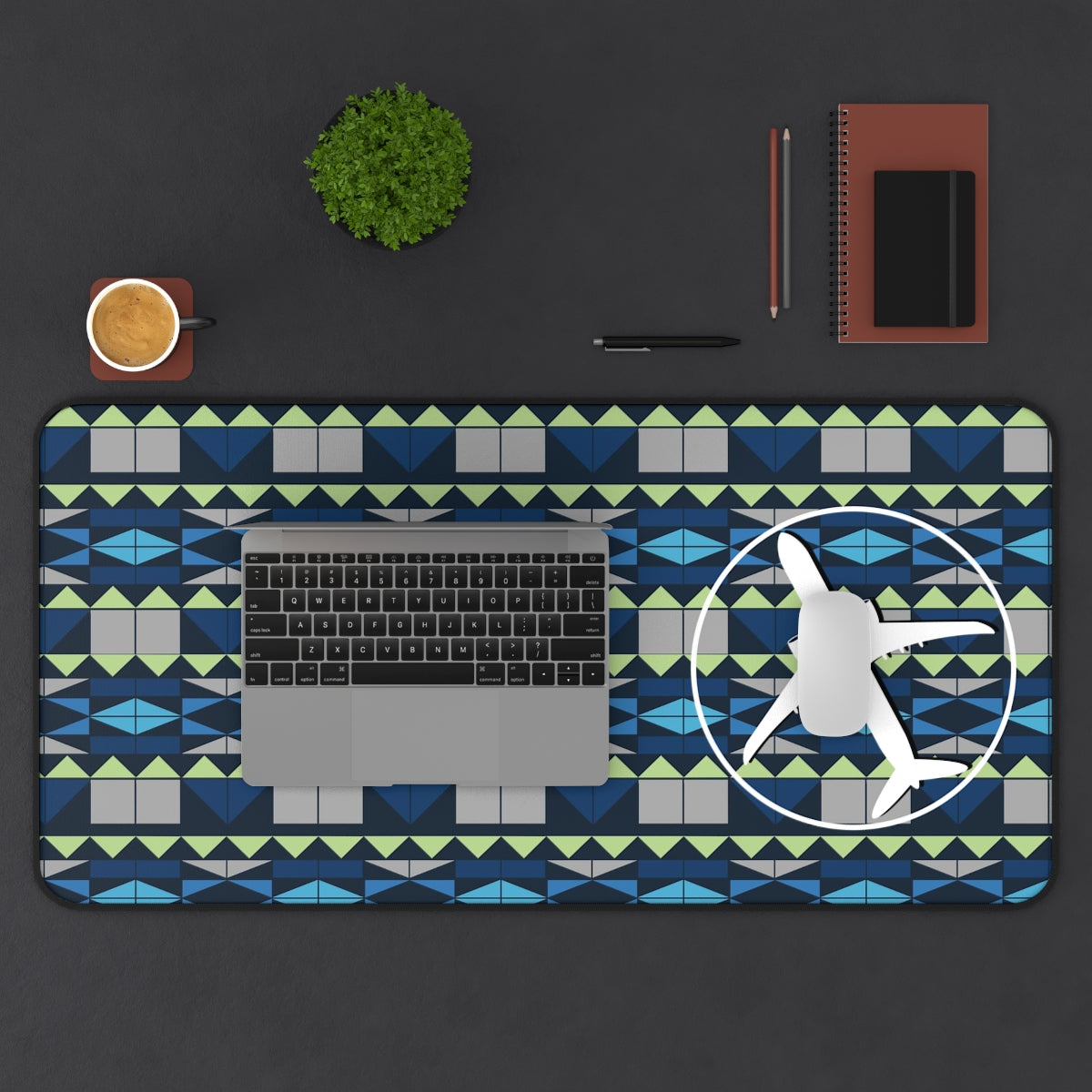 Bulkhead with plane modern Desk Mat