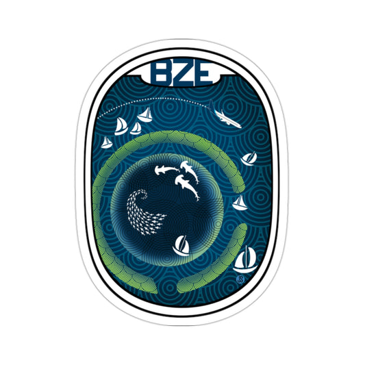 Belize AS Die-Cut Stickers