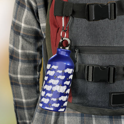 Seattle Washington clouds and needle Sport Bottle