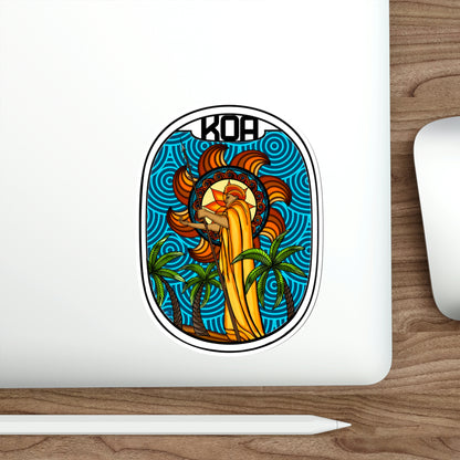 KOA Kona blue Die-Cut Stickers