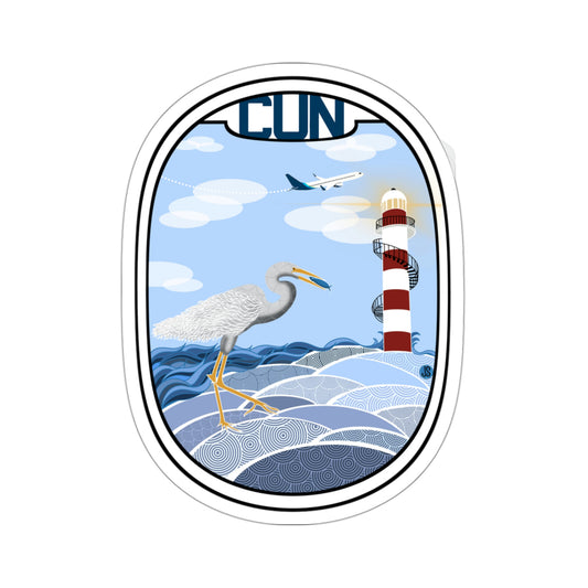 Cancun Window Die-Cut Stickers