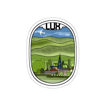 LUX Luxembourg Die-Cut Stickers