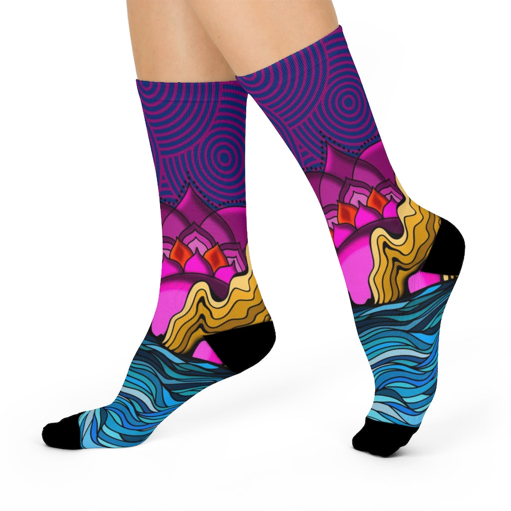 Cabo San Lucas DTG Crew Socks