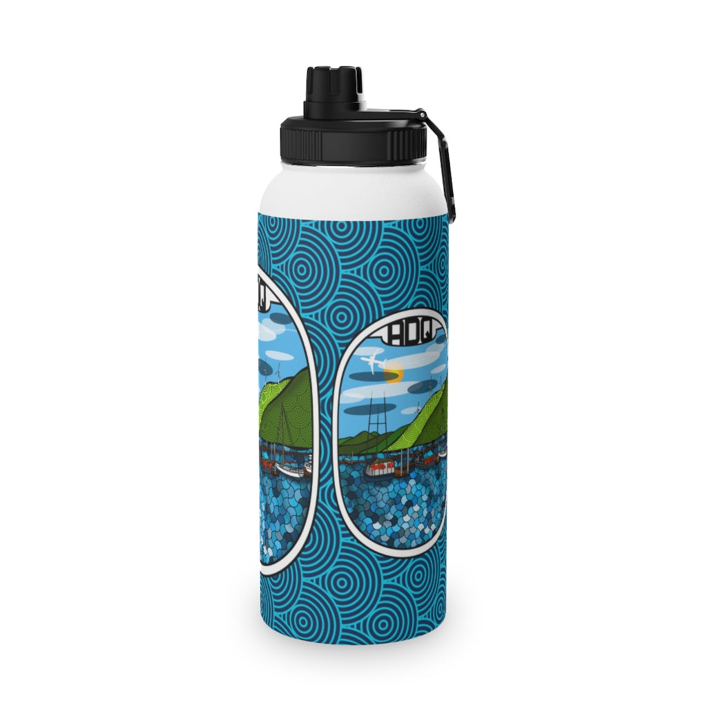 ADQ Kodiak Stainless Steel Water Bottle, Sports Lid