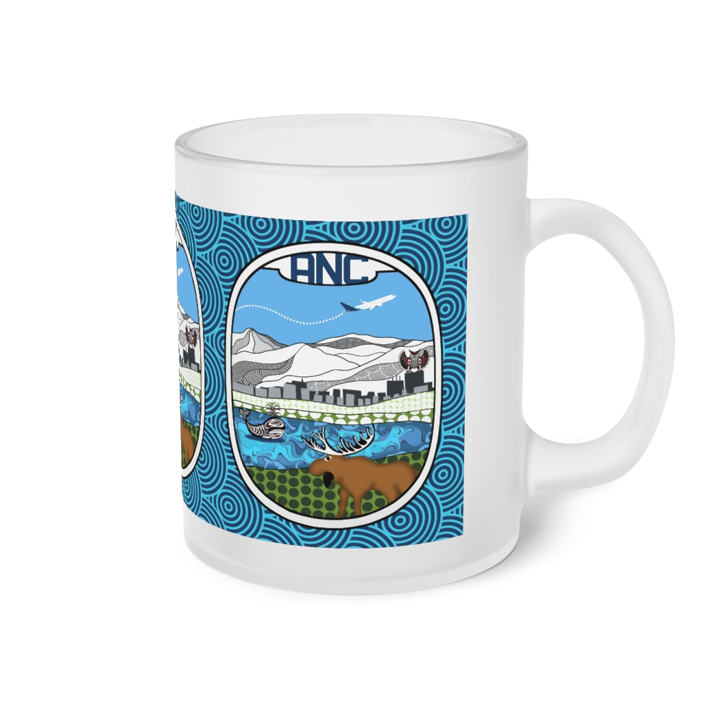 ANC Anchorage Frosted Glass Mug