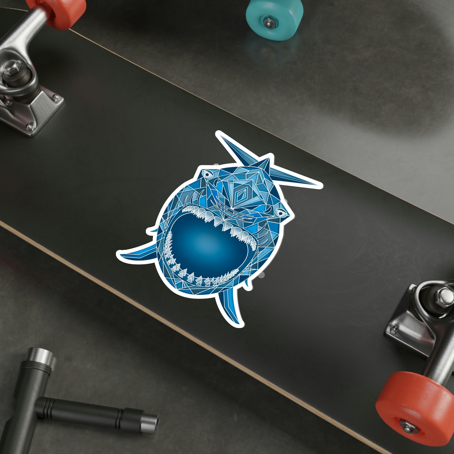 Shark Teeth Die-Cut Stickers