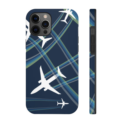 Blue airplane Tough Phone Cases, Case-Mate