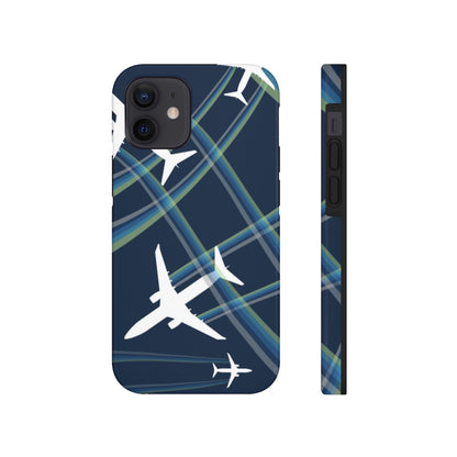 Blue airplane Tough Phone Cases, Case-Mate