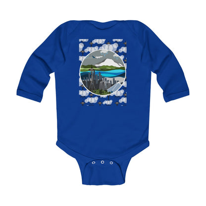 Seattle Infant Long Sleeve Bodysuit