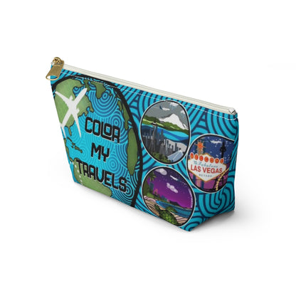 Color My Travels Pouch w T-bottom