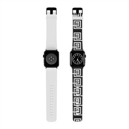 Blk & Wht Airplane Watch Band for Apple Watch