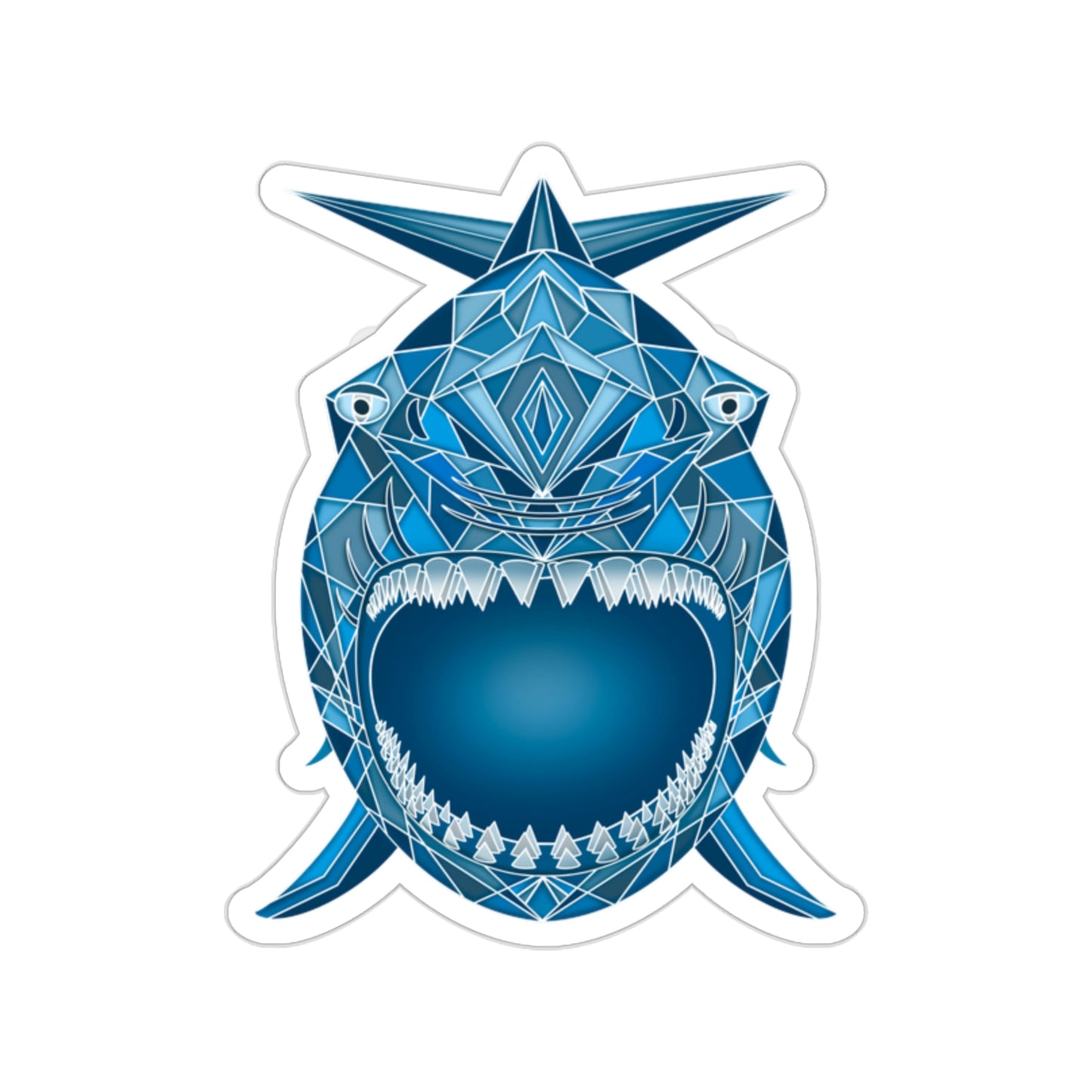 Shark Teeth Die-Cut Stickers