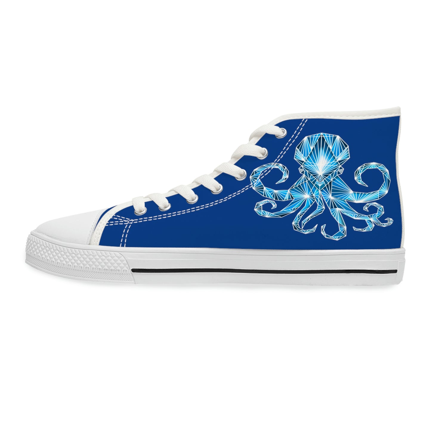 Blue Octopus High Top Sneakers