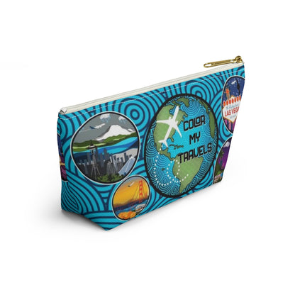 Color My Travels Pouch w T-bottom