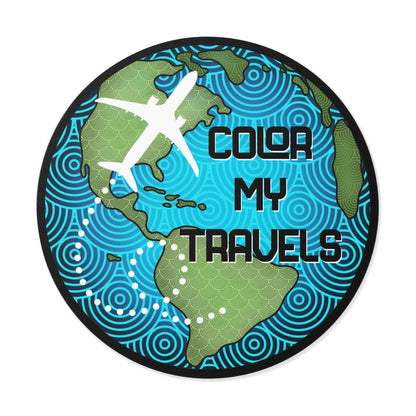 Color my travels  Vinyl Stickers