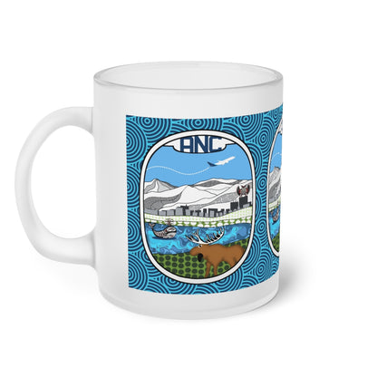 ANC Anchorage Frosted Glass Mug