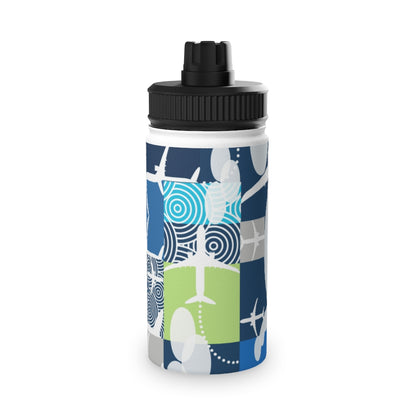 Blocked Airplane Stainless Steel Water Bottle