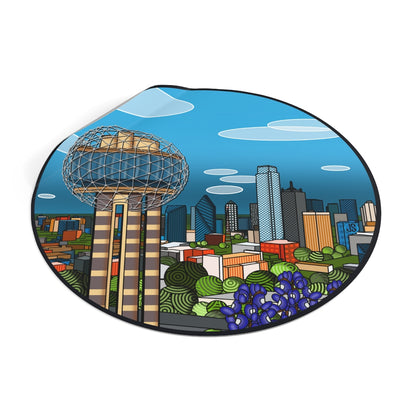 Dallas Fort Worth Round Vinyl Stickers