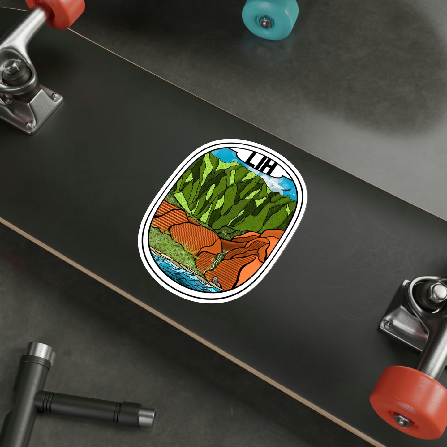 LIH LIHUE Hawaii Die-Cut Stickers